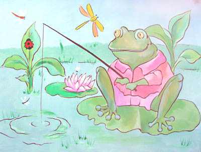In the tradition of Beatrix Potter, this oil on canvas painting is a real treasure and a wonderful g...